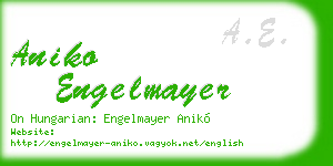aniko engelmayer business card